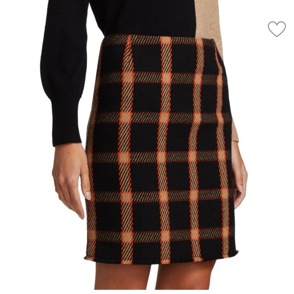 AKRIS PUNTO Check Wool Mini Skirt size 8